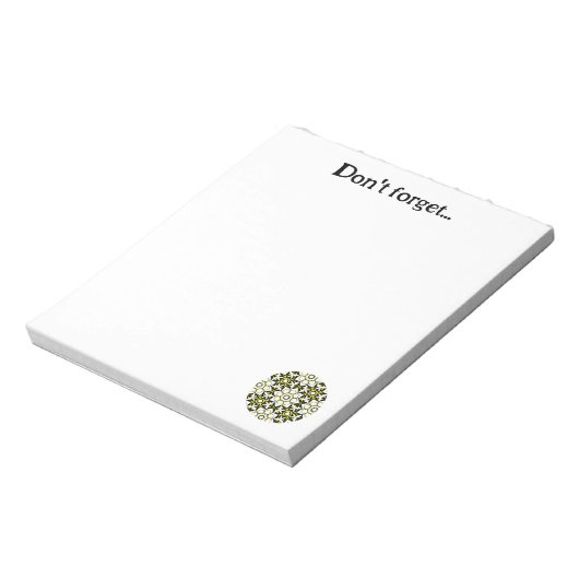 万華鏡のように千変万化するパターン五巻 ノートパッド (回転)