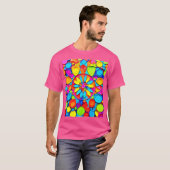 万華鏡のように千変万化するパターン交響楽団 Tシャツ (正面フル)