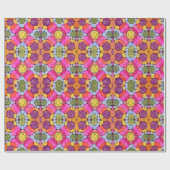 万華鏡のように千変万化するパターン包装紙 ラッピングペーパー (フラット)