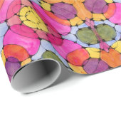 万華鏡のように千変万化するパターン包装紙 ラッピングペーパー (ロールコーナー)