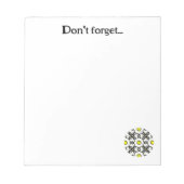 万華鏡のように千変万化するパターン十二巻 ノートパッド (正面)