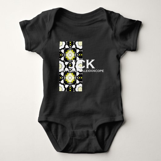 万華鏡のように千変万化するパターン十二巻 ベビーボディスーツ (正面)