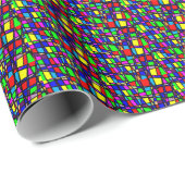 万華鏡のように千変万化するパターン喜び ラッピングペーパー (ロールコーナー)