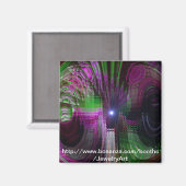 万華鏡のように千変万化するパターン夢 マグネット (正面/裏面)