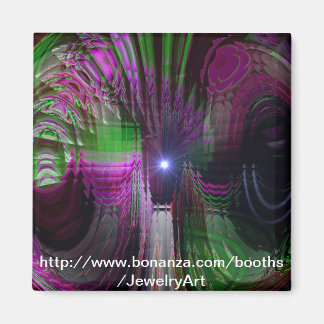 万華鏡のように千変万化するパターン夢 マグネット