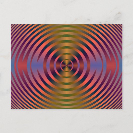 万華鏡のように千変万化するパターン宝石トーンはがき ポストカード (正面)