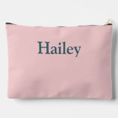 万華鏡のように千変万化するパターン幾何学的パターンピンク アクセサリーポーチ (裏面)