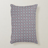 万華鏡のように千変万化するパターン幾何学的パターンピンク アクセントクッション (正面(垂直))