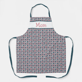 万華鏡のように千変万化するパターン幾何学的パターンピンク エプロン