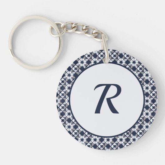 万華鏡のように千変万化するパターン幾何学的パターン キーホルダー (正面)