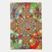 「万華鏡のように千変万化するパターン怒り」キッチンタオル キッチンタオル (縦)