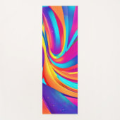 万華鏡のように千変万化するパターン抽象芸術バーストアートワーク ヨガマット (正面)