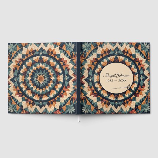 万華鏡のように千変万化するパターン掛けおよび針供養 ゲストブック (全面)