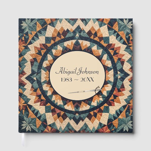 万華鏡のように千変万化するパターン掛けおよび針供養 ゲストブック (正面)