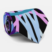 万華鏡のように千変万化するパターン曼荼羅アートグイーブルカラーズパープル ネクタイ (ロール)