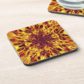 万華鏡のように千変万化するパターン火炎爆発 コースター (左側)