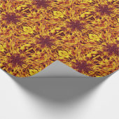 万華鏡のように千変万化するパターン火炎爆発 ラッピングペーパー (角)