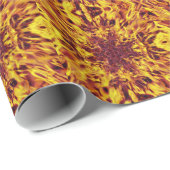 万華鏡のように千変万化するパターン火炎爆発 ラッピングペーパー (ロールコーナー)