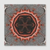 万華鏡のように千変万化するパターン火炎磁気カード (正面)