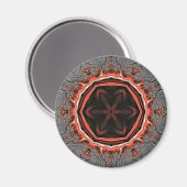 万華鏡のように千変万化するパターン火炎磁石 マグネット (正面/裏面)