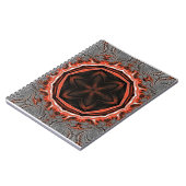 万華鏡のように千変万化するパターン炎スパイラルノート ノートブック (左側)