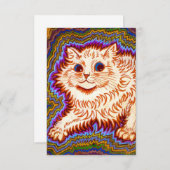 万華鏡のように千変万化するパターン猫 エンクロージャーカード (正面/裏面)