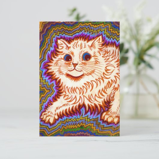 万華鏡のように千変万化するパターン猫 エンクロージャーカード (スタンド正面)