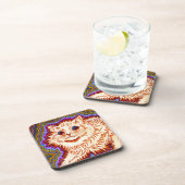 万華鏡のように千変万化するパターン猫 コースター (右側)