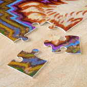 万華鏡のように千変万化するパターン猫 ジグソーパズル (側面)