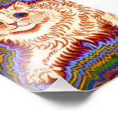 万華鏡のように千変万化するパターン猫 フォトプリント            (角)