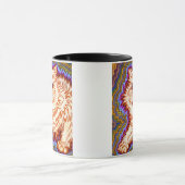 万華鏡のように千変万化するパターン猫 マグカップ (中央)