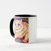 万華鏡のように千変万化するパターン猫 マグカップ (正面左)