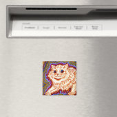 万華鏡のように千変万化するパターン猫 マグネット (インサイチュ (食洗機))