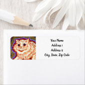 万華鏡のように千変万化するパターン猫 ラベル (インサイチュ)