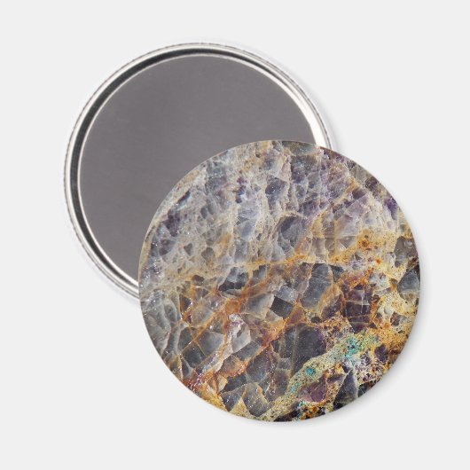 万華鏡のように千変万化するパターン瑪瑙の石模様 マグネット (正面/裏面)