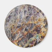 万華鏡のように千変万化するパターン瑪瑙の石模様 マグネット (正面)