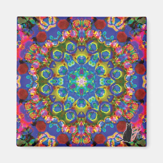 万華鏡のように千変万化するパターン磁石 マグネット (正面)