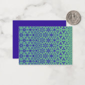 万華鏡のように千変万化するパターン空白のカード ノートカード (正面/裏面インサイチュ)