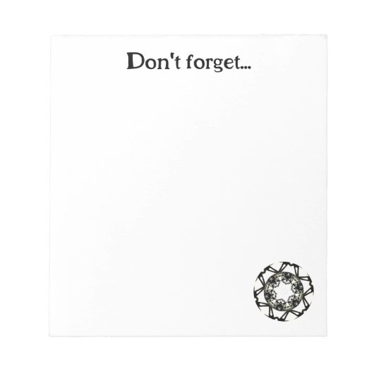 万華鏡のように千変万化するパターン第3巻 ノートパッド (正面)