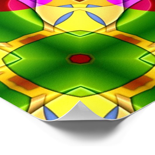 万華鏡のように千変万化するパターン第33条ポスター ポスター (角)