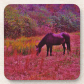 万華鏡のように千変万化するパターン色田の馬 コースター (正面)