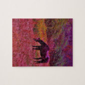 万華鏡のように千変万化するパターン色田の馬 ジグソーパズル (横)