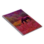 万華鏡のように千変万化するパターン色田の馬 ノートブック (右側)