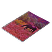 万華鏡のように千変万化するパターン色田の馬 ノートブック (左側)