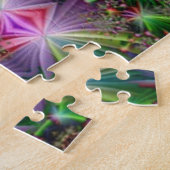万華鏡のように千変万化するパターン花パズル ジグソーパズル (側面)