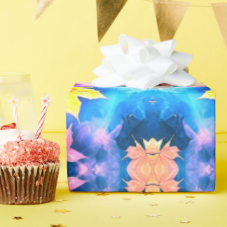 万華鏡のように千変万化するパターン花柄ギフトラッピング紙- ラッピングペーパー