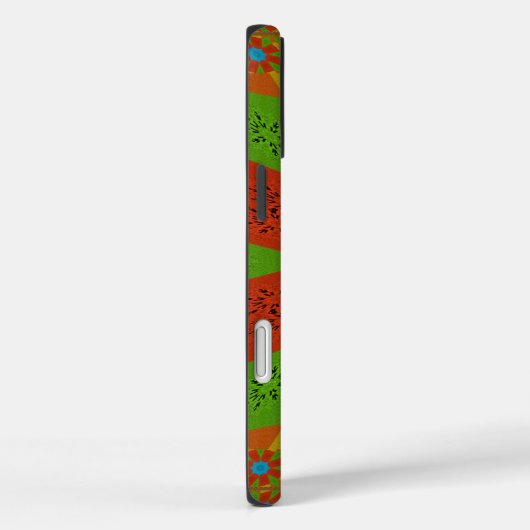 万華鏡のように千変万化するパターン開花鮮やかAアフリカプリント色 Case-Mate iPhoneケース (裏面 / 右)