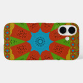 万華鏡のように千変万化するパターン開花鮮やかAアフリカプリント色 Case-Mate iPhoneケース (裏面 (横))