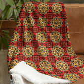 万華鏡のように千変万化するパターン鮮やかスターバストパターンブランケット フリースブランケット