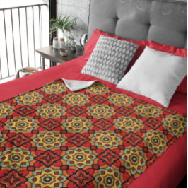 万華鏡のように千変万化するパターン鮮やかスターバストパターンブランケット フリースブランケット